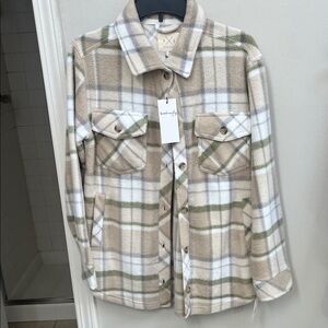 New Plaid Button-Up Shacket